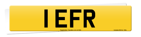 Registration number 1 EFR